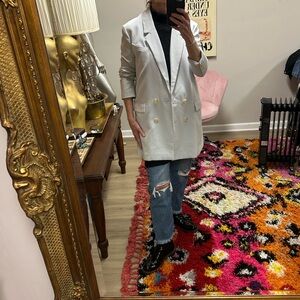 NWT Blue Long Blazer